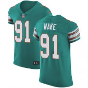 Wholesale Cheap Nike Dolphins #91 Cameron Wake Aqua Green Alternate Men's Stitched NFL Vapor Untouchable Elite Jersey