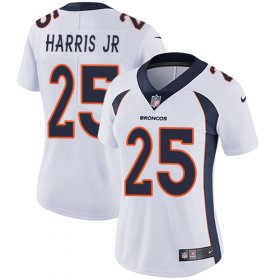 Wholesale Cheap Nike Broncos #25 Chris Harris Jr White Women\'s Stitched NFL Vapor Untouchable Limited Jersey