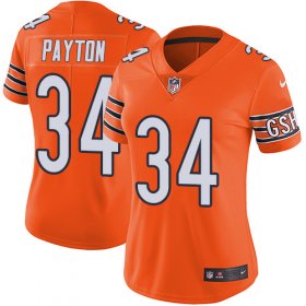 Wholesale Cheap Nike Bears #34 Walter Payton Orange Women\'s Stitched NFL Limited Rush Jersey