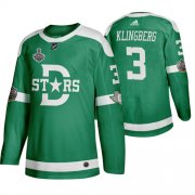 Wholesale Cheap Adidas Dallas Stars #3 John Klingberg Men's Green 2020 Stanley Cup Final Stitched Classic Retro NHL Jersey
