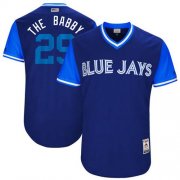 Wholesale Cheap Blue Jays #29 Devon Travis Navy "The Babby" Players Weekend Authentic Stitched MLB Jersey