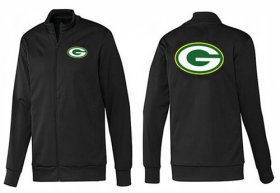 Wholesale Cheap NFL Green Bay Packers Team Logo Jacket Black_1