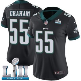 Wholesale Cheap Nike Eagles #55 Brandon Graham Black Alternate Super Bowl LII Women\'s Stitched NFL Vapor Untouchable Limited Jersey