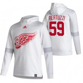 Wholesale Cheap Detroit Red Wings #59 Tyler Bertuzzi Adidas Reverse Retro Pullover Hoodie White