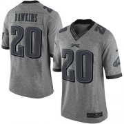 Wholesale Cheap Nike Eagles #20 Brian Dawkins Gray Men's Stitched NFL Limited Gridiron Gray Jersey