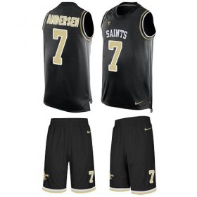 Wholesale Cheap Nike Saints #7 Morten Andersen Black Team Color Men\'s Stitched NFL Limited Tank Top Suit Jersey