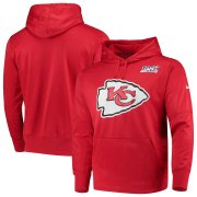 Wholesale Cheap Kansas City Chiefs Nike 100th Season Primary Logo Circuit Performance Pullover Hoodie Red