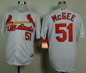 Wholesale Cheap Cardinals #51 Willie McGee White Cool Base Stitched MLB Jersey
