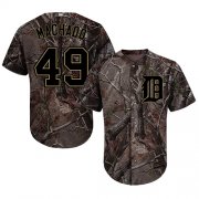 Wholesale Cheap Tigers #49 Dixon Machado Camo Realtree Collection Cool Base Stitched MLB Jersey