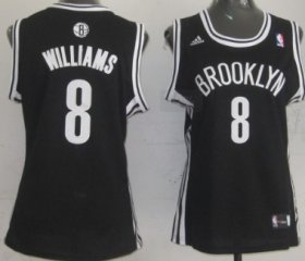 Wholesale Cheap Brooklyn Nets #8 Deron Williams Black Womens Jersey
