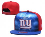 Wholesale Cheap New York Giants Team Logo Royal Red Adjustable Leather Hat TX1