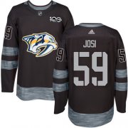 Wholesale Cheap Adidas Predators #59 Roman Josi Black 1917-2017 100th Anniversary Stitched NHL Jersey