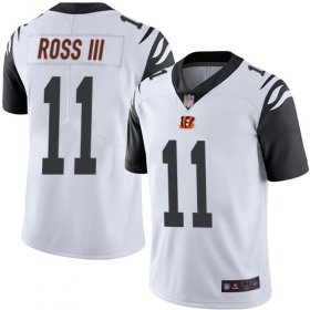 Wholesale Cheap Nike Bengals #11 John Ross III White Men\'s Stitched NFL Limited Rush Jersey