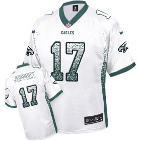 Wholesale Cheap Nike Eagles #17 Alshon Jeffery White Men\'s Stitched NFL Elite Drift Fashion Jersey