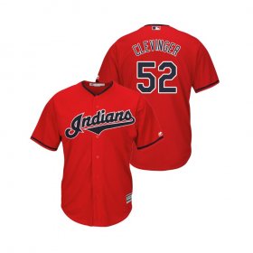 Wholesale Cheap Indians #52 Mike Clevinger Scarlet Alternate 2019 Cool Base Stitched MLB Jersey