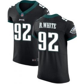 Wholesale Cheap Nike Eagles #92 Reggie White Black Alternate Men\'s Stitched NFL Vapor Untouchable Elite Jersey