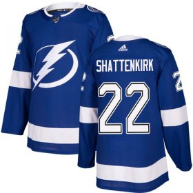 Cheap Adidas Lightning #22 Kevin Shattenkirk Blue Home Authentic Stitched NHL Jersey