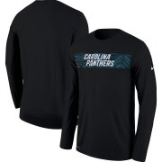 Wholesale Cheap Carolina Panthers Nike Sideline Seismic Legend Long Sleeve T-Shirt Black