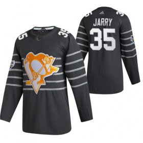 Cheap Men\'s Pittsburgh Penguins #35 Tristan Jarry Grey All Star Stitched NHL Jersey
