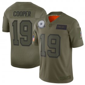 Wholesale Cheap Nike Cowboys #19 Amari Cooper Camo Men\'s Stitched NFL Limited 2019 Salute To Service Jersey