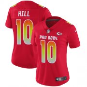 Wholesale Cheap Nike Chiefs #10 Tyreek Hill Red Women's Stitched NFL Limited AFC 2018 Pro Bowl Jersey