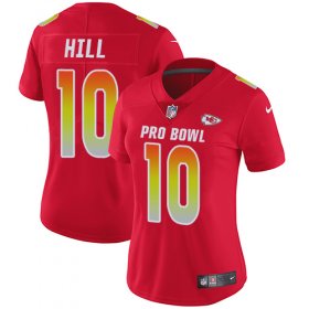 Wholesale Cheap Nike Chiefs #10 Tyreek Hill Red Women\'s Stitched NFL Limited AFC 2018 Pro Bowl Jersey