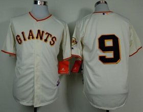 Wholesale Cheap Giants #9 Brandon Belt Cream Cool Base Stitched MLB Jersey