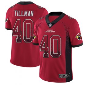 Wholesale Cheap Nike Cardinals #40 Pat Tillman Red Team Color Men\'s Stitched NFL Limited Rush Drift Fashion Jersey