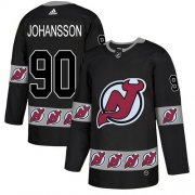 Wholesale Cheap Adidas Devils #90 Marcus Johansson Black Authentic Team Logo Fashion Stitched NHL Jersey