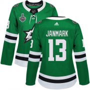 Cheap Adidas Stars #13 Mattias Janmark Green Home Authentic Women's 2020 Stanley Cup Final Stitched NHL Jersey