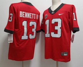 Wholesale Cheap Men\'s Georgia Bulldogs #13 Stetson Bennett IV Red 2022 Vapor Untouchable Stitched Nike NCAA Jersey