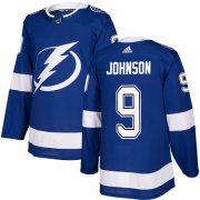 Wholesale Cheap Adidas Lightning #9 Tyler Johnson Blue Home Authentic Stitched NHL Jersey