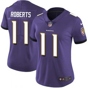 Wholesale Cheap Nike Ravens #11 Seth Roberts Purple Team Color Women\'s Stitched NFL Vapor Untouchable Limited Jersey