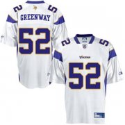 Wholesale Cheap Vikings #52 Chad Greenway White Stitched NFL Jersey
