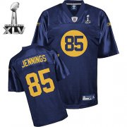 Wholesale Cheap Packers #85 Greg Jennings Blue Super Bowl XLV Embroidered NFL Jersey
