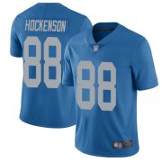 Wholesale Cheap Nike Lions #88 T.J. Hockenson Blue Throwback Men's Stitched NFL Vapor Untouchable Limited Jersey