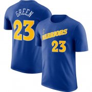 Cheap Men's Golden State Warriors #23 Draymond Green Blue 2022-23 Name & Number T-Shirt