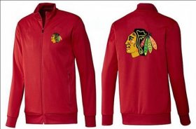 Wholesale Cheap NHL Chicago Blackhawks Zip Jackets Red