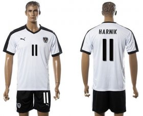 Wholesale Cheap Austria #11 Harnik White Away Soccer Country Jersey