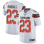 Wholesale Cheap Nike Browns #23 Damarious Randall White Men's Stitched NFL Vapor Untouchable Limited Jersey
