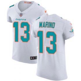 Wholesale Cheap Nike Dolphins #13 Dan Marino White Men\'s Stitched NFL Vapor Untouchable Elite Jersey