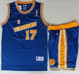 Wholesale Cheap Golden State Warriors #17 Chris Mullin Blue Hardwood Classics NBA Jerseys Shorts Suits