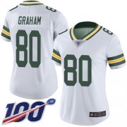 Wholesale Cheap Nike Packers #80 Jimmy Graham White Women's Stitched NFL 100th Season Vapor Limited Jersey
