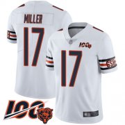 Wholesale Cheap Nike Bears #17 Anthony Miller White Men's Stitched NFL 100th Season Vapor Limited Jersey