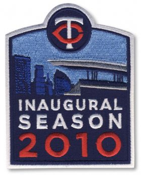 Wholesale Cheap Stitched 2010 Minnesota Twins Inaugural Season Jersey Patch