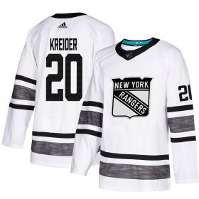 Wholesale Cheap Adidas Rangers #20 Chris Kreider White 2019 All-Star Game Parley Authentic Stitched NHL Jersey