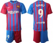 Wholesale Cheap Men 2021-2022 Club Barcelona home red 9 Nike Soccer Jerseys
