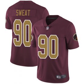 Wholesale Cheap Nike Redskins #90 Montez Sweat Burgundy Red Alternate Men\'s Stitched NFL Vapor Untouchable Limited Jersey