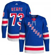 Cheap Men's New York Rangers #73 Matt Rempe Royal Stitched Jersey