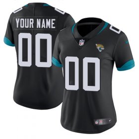Wholesale Cheap Nike Jacksonville Jaguars Customized Black Alternate Stitched Vapor Untouchable Limited Women\'s NFL Jersey